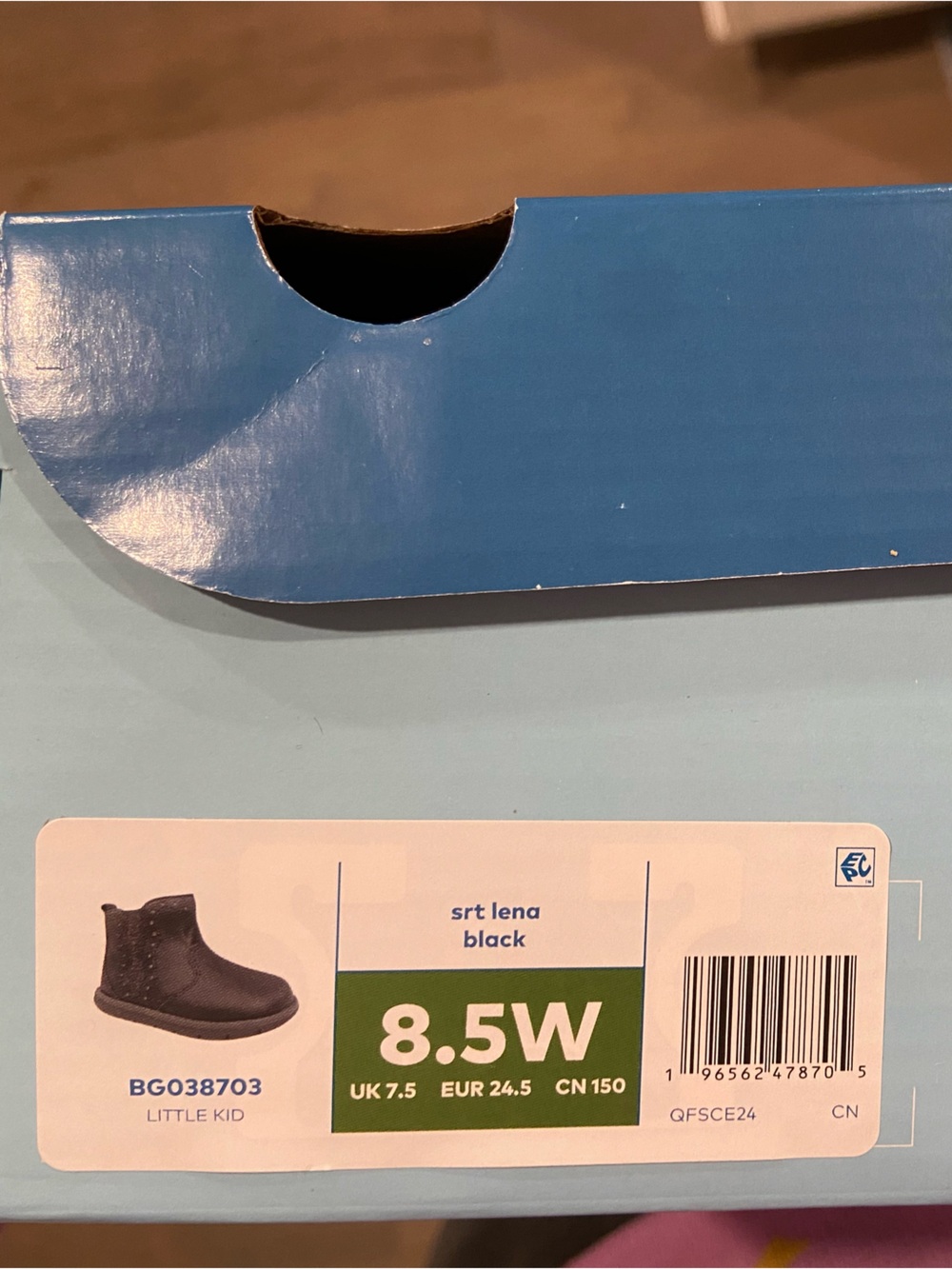 NWT Stride Rite Lena Black Boot - Size 8.5W